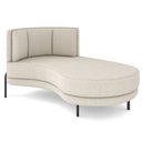 Ver imagem 1 de Chaise Longue Divã 164cm Braço Direito Logus D06 Bouclê Bege - Mpozenato