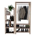 Ver imagem 1 de Roupeiro Guardar Roupa 170cm Bermudas Estilo Industrial Moderno Technox