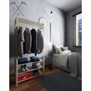 Ver imagem 5 de Roupeiro Guardar Roupa 170cm Bermudas Estilo Industrial Moderno Technox