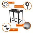 Ver imagem 3 de Fogão a Gás Baixa Pressão com Pés em Aço Carbono e 2 Queimadores Simples Pms-200 - Progás