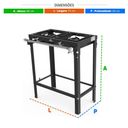Ver imagem 2 de Fogão a Gás Baixa Pressão com Pés em Aço Carbono e 2 Queimadores Simples Pms-200 - Progás