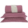 Kit Cobertor Sherpa Pele de Carneiro Queen 3 Peças Rosê - 3