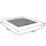 Cama Queen Base Box 158x198cm Pés de Ferro Cold P02 Veludo Cinza - Mpozenato - 4