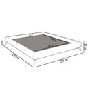 Ver imagem 4 de Cama Queen Base Box 158x198cm Pés de Ferro Cold P02 Veludo Cinza - Mpozenato