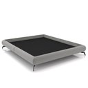 Ver imagem 2 de Cama Queen Base Box 158x198cm Pés de Ferro Cold P02 Veludo Cinza - Mpozenato
