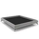 Ver imagem 1 de Cama Queen Base Box 158x198cm Pés de Ferro Cold P02 Veludo Cinza - Mpozenato