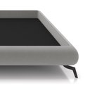 Ver imagem 6 de Cama Queen Base Box 158x198cm Pés de Ferro Cold P02 Veludo Cinza - Mpozenato