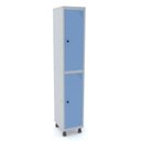 Ver imagem 1 de Armário Guarda Volume Locker Roupeiro 2 Portas Aço Grp 501/2 Azul