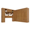 Ver imagem 2 de Guarda-roupa Casal Modulado Andorra 11 Portas 4 Gavetas Cinamomo - Pnr Móveis