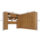 Ver imagem 4 de Guarda-roupa Casal Modulado Andorra 11 Portas 4 Gavetas Cinamomo - Pnr Móveis