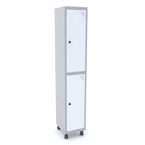 Armário Guarda Volume Locker Roupeiro 2 Portas Aço GRP 501/2 