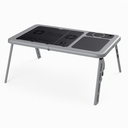 Ver imagem 2 de Mesa Dobrável para Notebook com Cooler Usb e Suporte - Cinza
