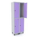 Ver imagem 2 de Armário Locker Guarda-Volume 4 Portas Aço Grp 502/4