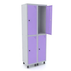 Armário Locker Guarda-Volume 4 Portas Aço Grp 502/4