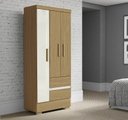 Ver imagem 1 de Guarda Roupa Coimbra 3 Portas 2 Gavetas Atacama Off White - Aramóveis