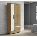 Ver imagem 1 de Guarda Roupa Coimbra 3 Portas 2 Gavetas Atacama Off White - Aramóveis