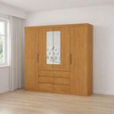 Ver imagem 1 de Guarda Roupa 4 Portas 6 Gavetas 2 Espelhos Xline -grand Line