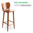 Ver mais imagens de Conjunto Mesa Bistrô Alta Redonda 60cm + 2 Banquetas Bar Varanda - Go Hard Or Go Home - Natural