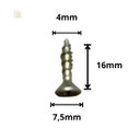 Ver imagem 2 de Parafuso para Dobradiça Madeira 4x16 Cabeça Chata Cx. 500