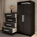 Ver imagem 7 de Cômoda Paris 2 Portas 4 Gavetas - Panorama Móveis