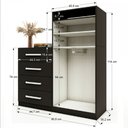 Ver imagem 4 de Cômoda Paris 2 Portas 4 Gavetas - Panorama Móveis