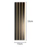 10 Painel MDF Placa Madeira Ripada Preto Revestimento de Parede 53x15cm - 3