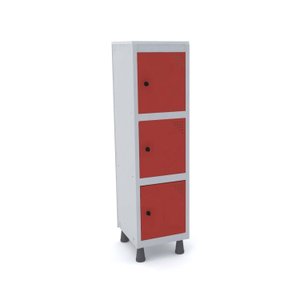 Armário Mini Roupeiro 3 Portas Aço MGRP 501/3