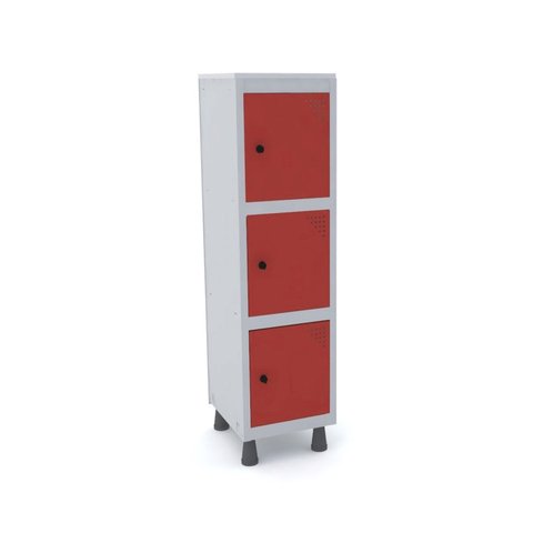 Armário Mini Roupeiro 3 Portas Aço MGRP 501/3