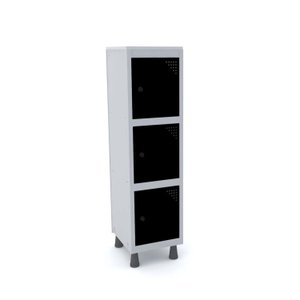 Armário Mini Roupeiro 3 Portas Aço MGRP 501/3