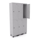 Ver imagem 3 de Armário Roupeiro 6 Portas Aço Pitão GRP 503/6 