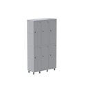 Ver imagem 1 de Armário Roupeiro 6 Portas Aço Pitão Grp 503/6 Cinza