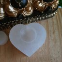 Ver imagem 2 de Porta Vela Coração Selenita Branca
