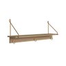 Prateleira Decorativo Estilo Industrial com Ganchos Cabide Asn 27894 Freedom Naturart - 3