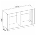 Ver imagem 2 de Cômoda Ambiente Giardino 6 Gavetas Nogueira Nude Prime Tx - Demóbile
