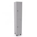 Ver imagem 1 de Armário Guarda Volume Locker Roupeiro 2 Portas Aço Grp 501/2 Cinza