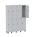 Ver imagem 2 de Armário Locker Guarda-Volume 8 Portas Aço Grp 504/8