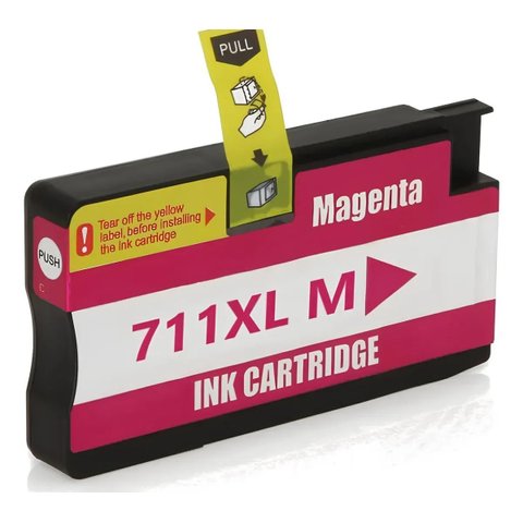 Cartucho de Tinta Magenta Compatível 711xl 711 para Hp T120 Cq891a T130 5zy58a T520 Cq890a T520 Cq89