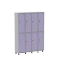 Ver imagem 3 de Armário Locker Guarda-Volume 8 Portas Aço Grp 504/8 Cinza