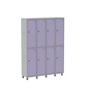 Ver imagem 3 de Armário Locker Guarda-Volume 8 Portas Aço Grp 504/8 Cinza
