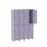 Armário Locker Guarda-Volume 8 Portas Aço Grp 504/8 - 2