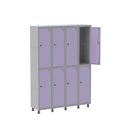 Ver imagem 1 de Armário Locker Guarda-Volume 8 Portas Aço Grp 504/8 Cinza