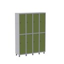 Ver imagem 3 de Armário Locker Guarda-Volume 8 Portas Aço Grp 504/8 Verde
