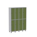 Ver imagem 3 de Armário Locker Guarda-Volume 8 Portas Aço Grp 504/8 Verde