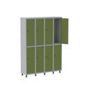 Ver imagem 1 de Armário Locker Guarda-Volume 8 Portas Aço Grp 504/8 Verde