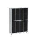 Ver imagem 3 de Armário Locker Guarda-Volume 8 Portas Aço Grp 504/8 Preto