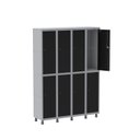 Ver imagem 2 de Armário Locker Guarda-Volume 8 Portas Aço Grp 504/8