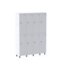 Ver imagem 3 de Armário Locker Guarda-Volume 8 Portas Aço Grp 504/8 Branco