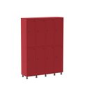 Ver imagem 3 de Armário Locker Guarda-Volume 8 Portas Aço Grp 504/8 Vermelho