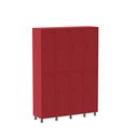 Ver imagem 3 de Armário Locker Guarda-Volume 8 Portas Aço Grp 504/8 Vermelho