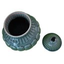 Ver imagem 5 de Potiche Decorativo Porcelana Verde Celadon Craquelada Puxador Passarinho 49cm Columbus Gold